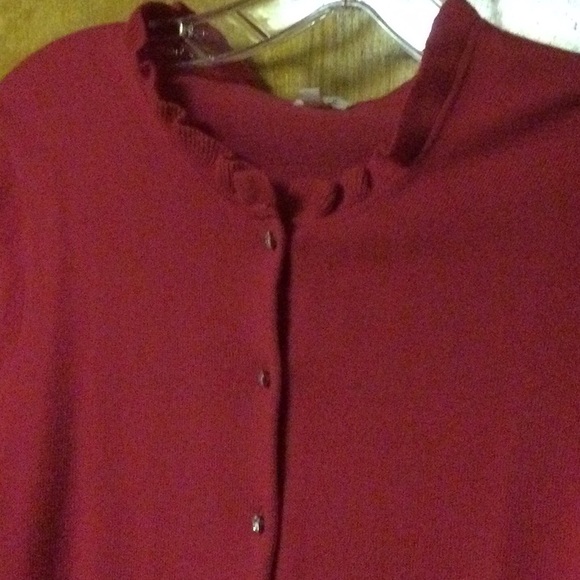 J Crew Raspberry crystal embellished button up - Picture 3 of 8